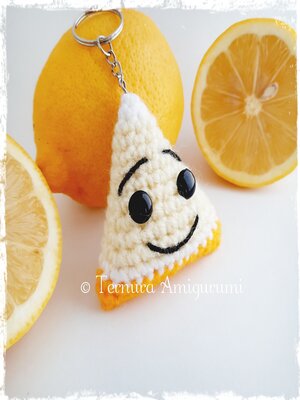 cover image of Lemon Keychain Crochet Pattern